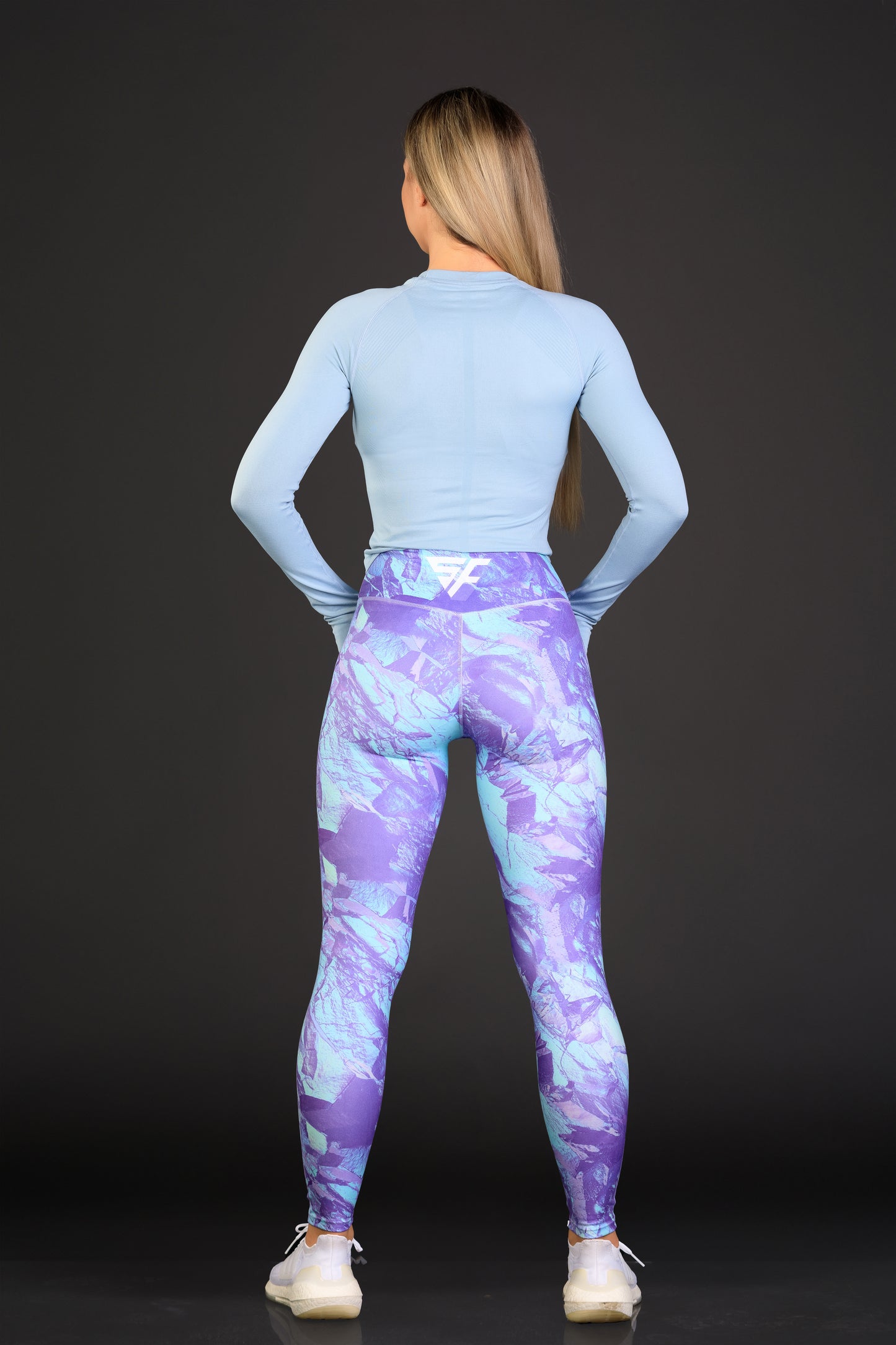 Bluza dama sport Rania albastru prafuit