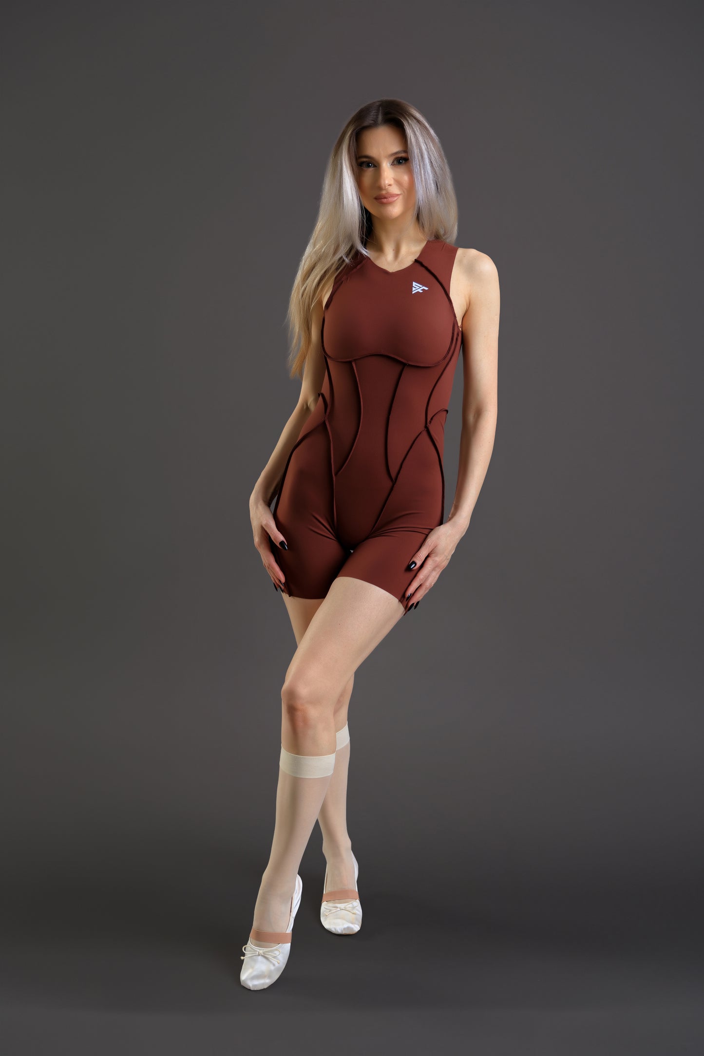 Ella X Setfit Salopeta scurta Capuccino
