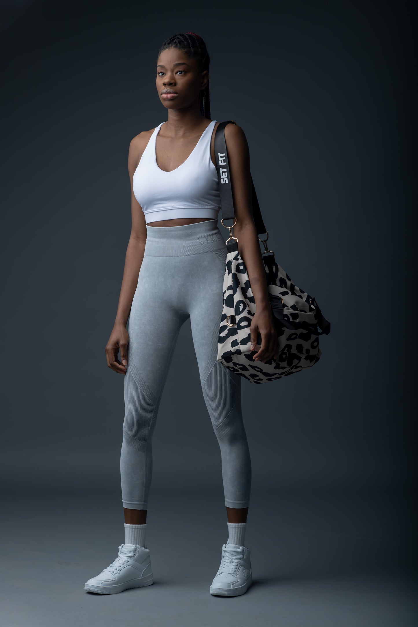 Colanti dama sport Naty gri