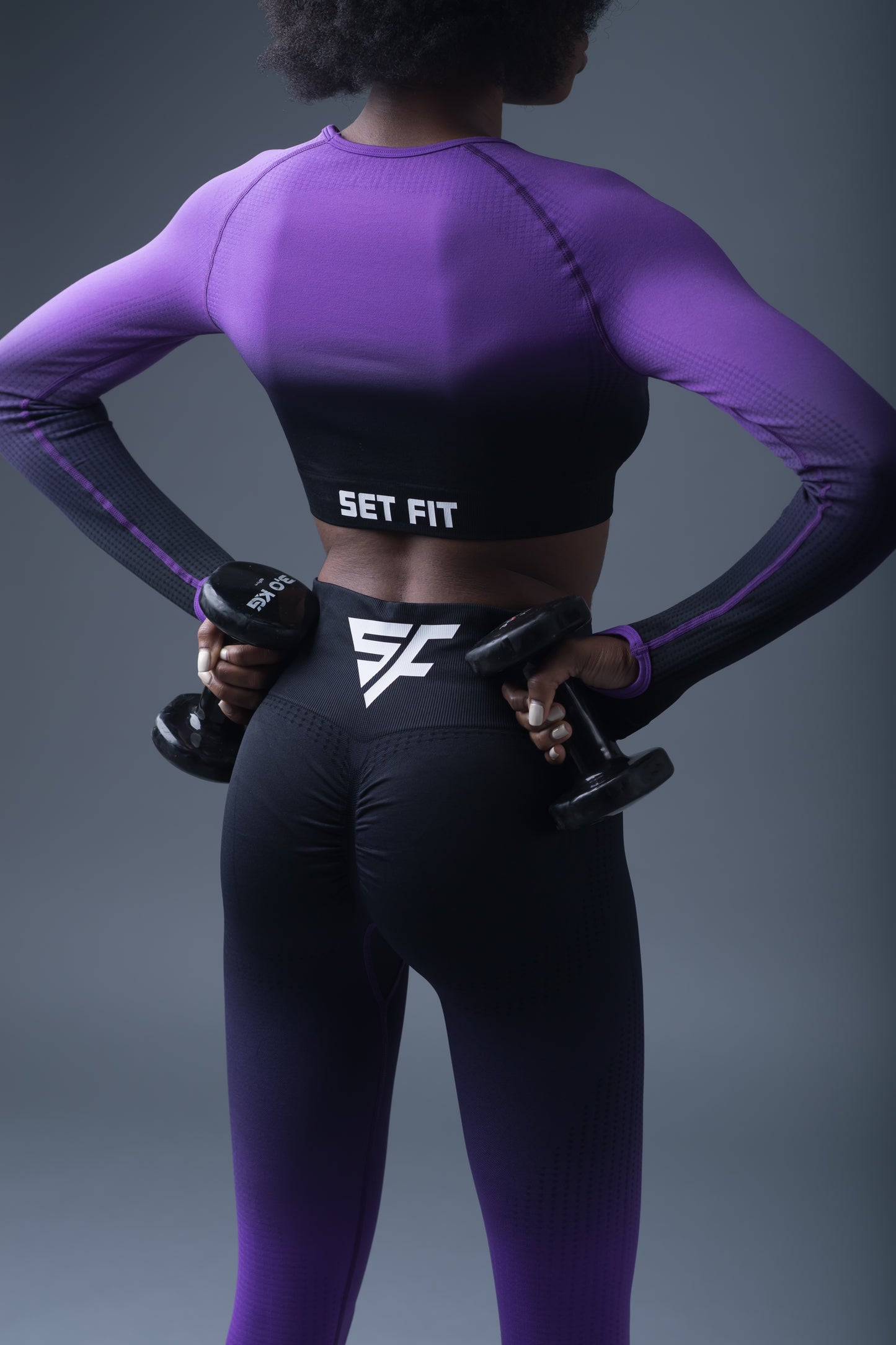 Set dama pantaloni + top sport Ezra Mov