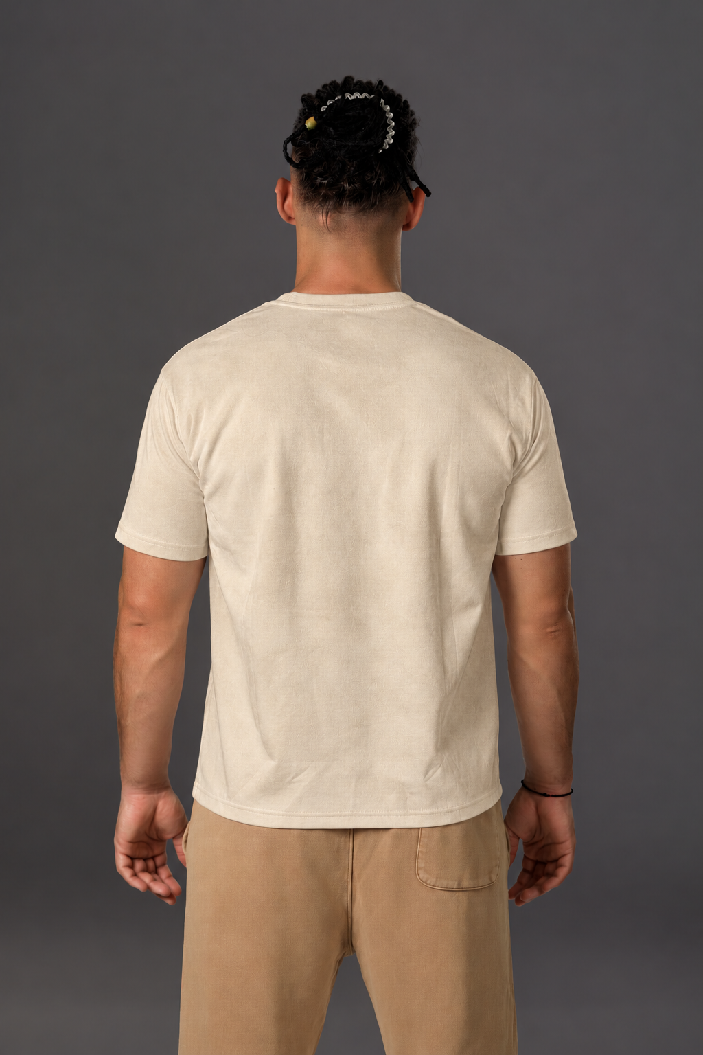 Tricou barbati sport Matei crem