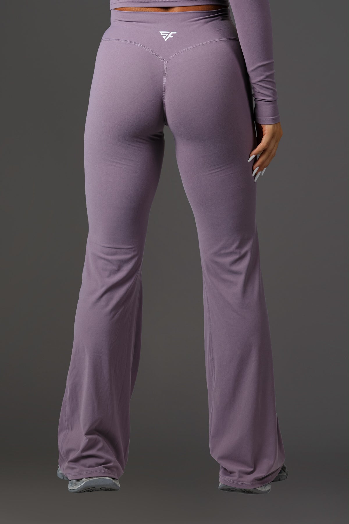 Set dama sport evazat Zelie (bluza+pantalon) lavanda