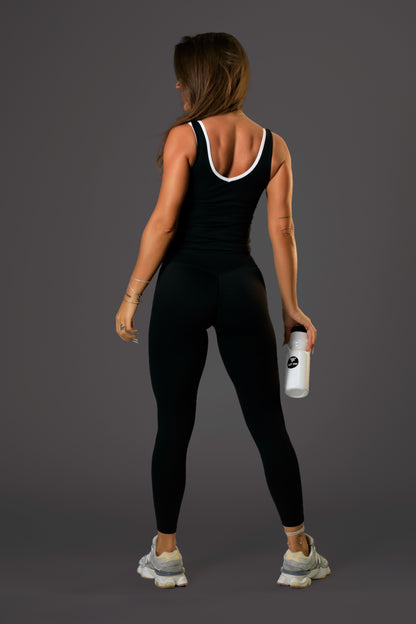 Set dama sport Zora Fit ( maiou+colant) negru