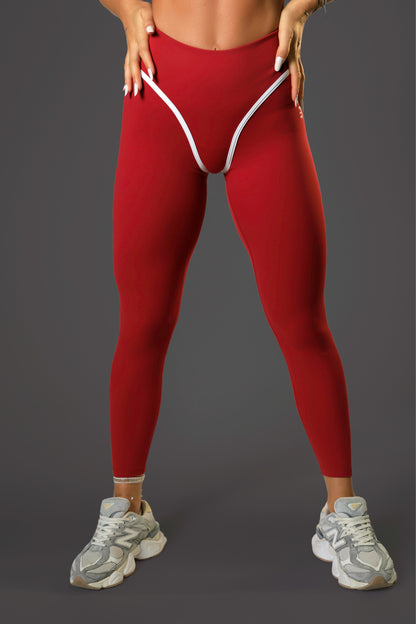 Set dama sport Zafira Sculpt visiniu ( top+ colanti)