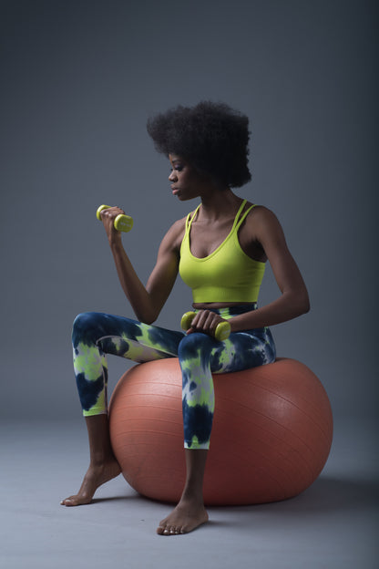 Bustiera dama sport Ellysia lime