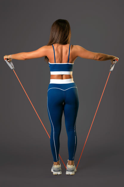 Set dama sport Kaira Performance ( top+colant) albastru marin