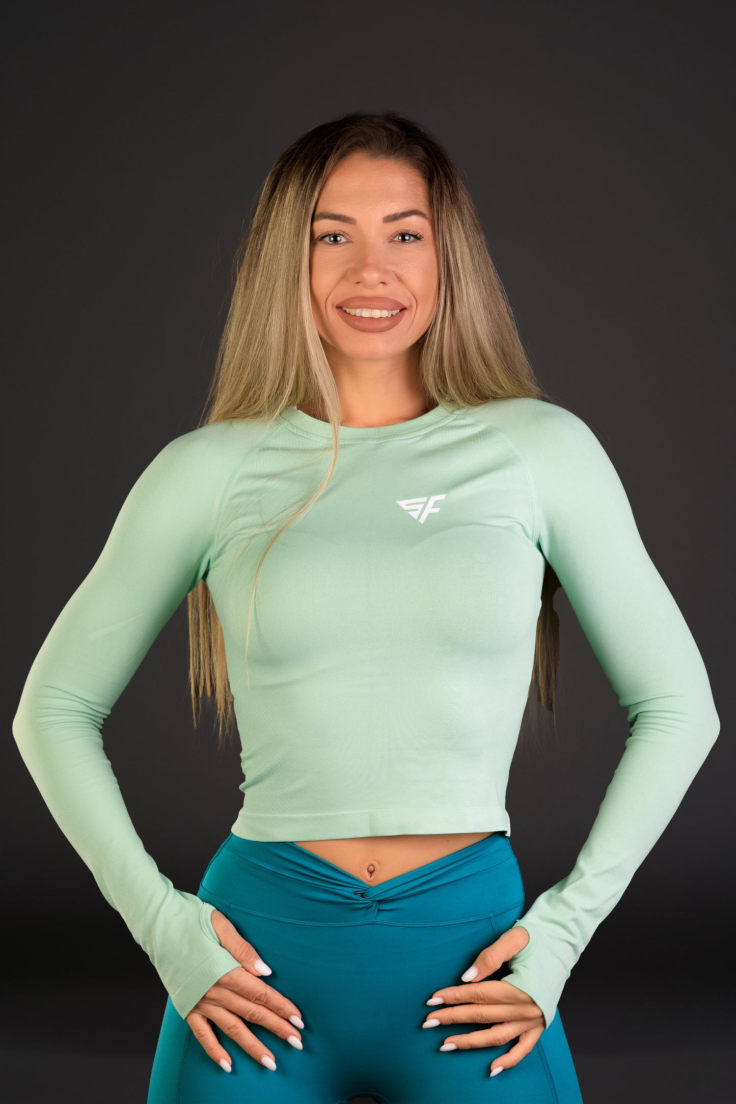 Bluza dama sport Rania verde fistic