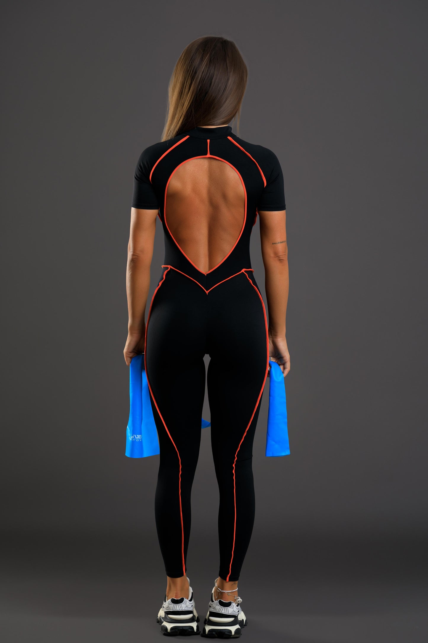 Salopeta dama sport Sakura portocalie