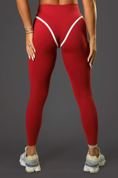 Set dama sport Zafira Sculpt visiniu ( top+ colanti)