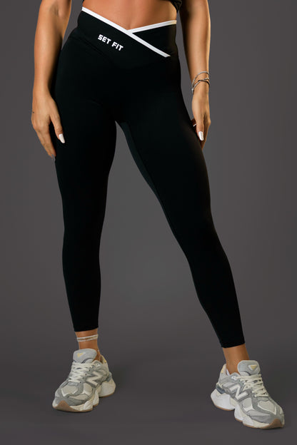 Set dama sport Zora Fit ( maiou+colant) negru