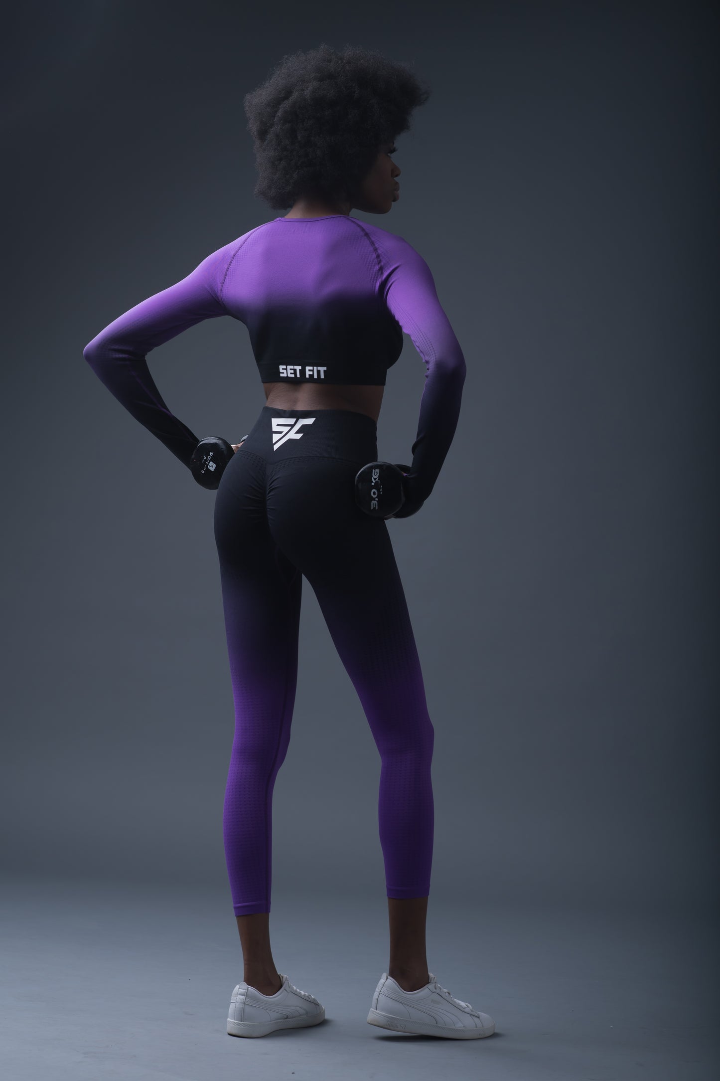 Set dama pantaloni + top sport Ezra Mov