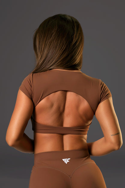 Set dama sport Naia Flex ( top+ pantalon evazat) maro