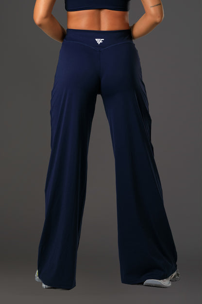 Set dama sport evazat Ynaia (top+pantalon) maro