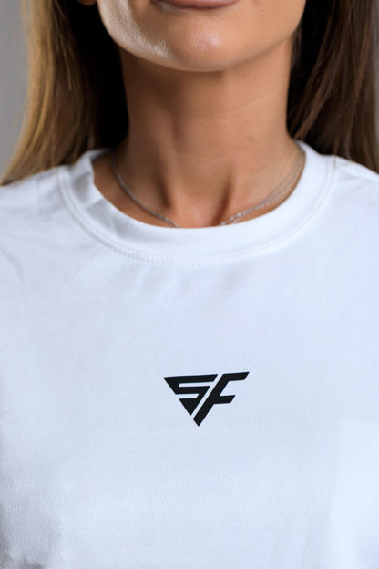 Tricou dama sport Agnes alb