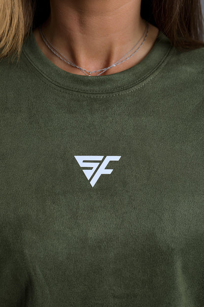 Tricou dama sport Agnes kaki