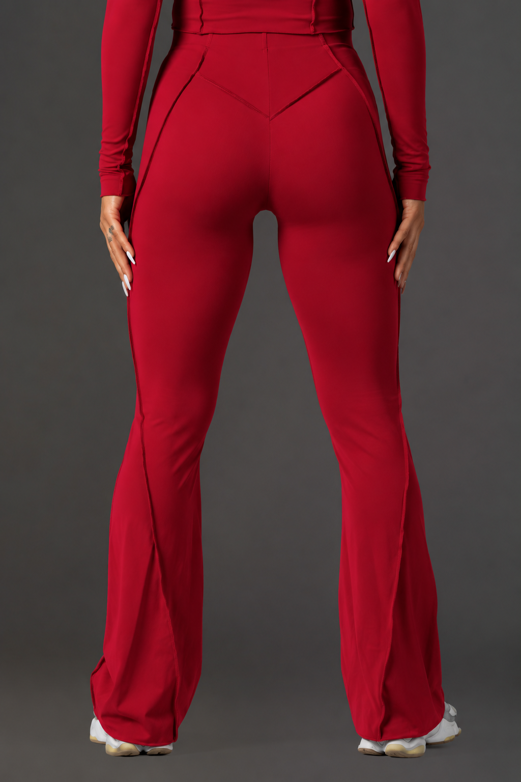 Set dama sport Lya evazat (pantalon+bluza) burgundy