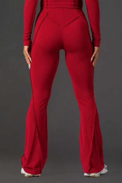 Set dama sport Lya evazat (pantalon+bluza) burgundy
