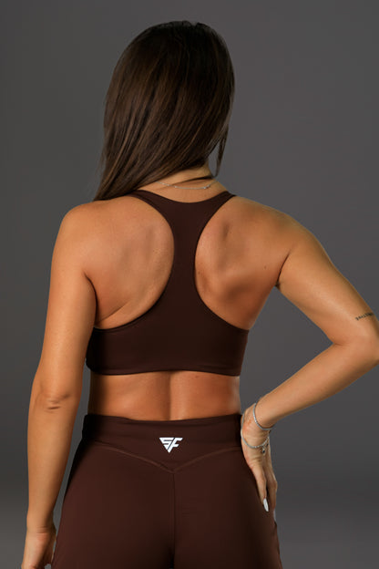 Set dama sport evazat Amaris (top+pantalon) maro