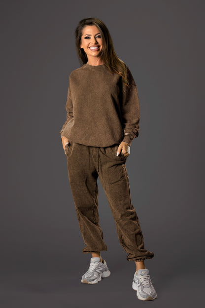 Trening dama sport Maeve (bluzon + pantalon) maro