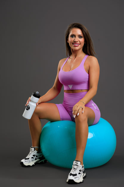 Set dama sport scurt Glory ( bustiera + pantalon)